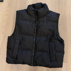 Zara Black Puffer Vest